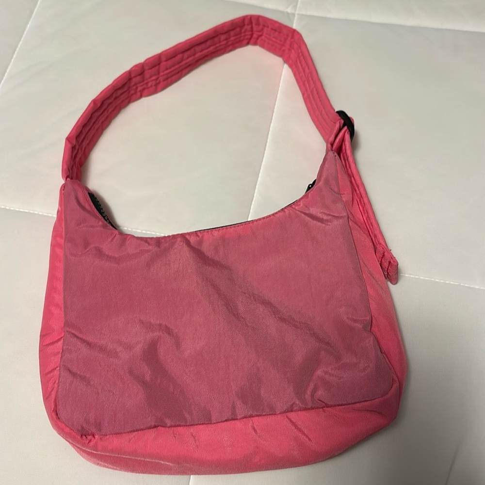 NWT BAGGU Azalea Pink Mini Nylon Shoulder Bag